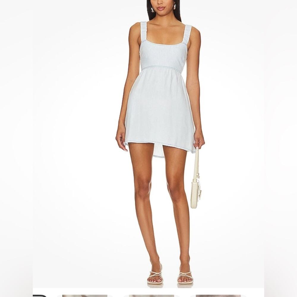 Tana Babydoll Dress in Shore SHOW ME YOUR MUMU Color Shore Size Small - Picture 2 of 6